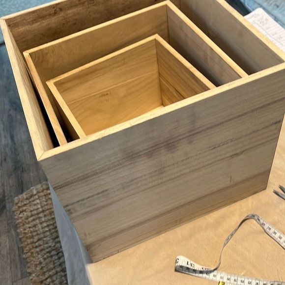 3 wooden Boxes